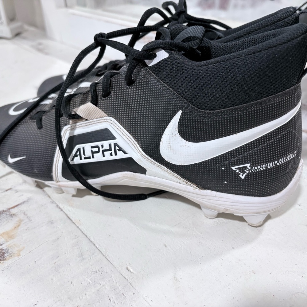 Nike Alpha Black and White Athletic Shoes